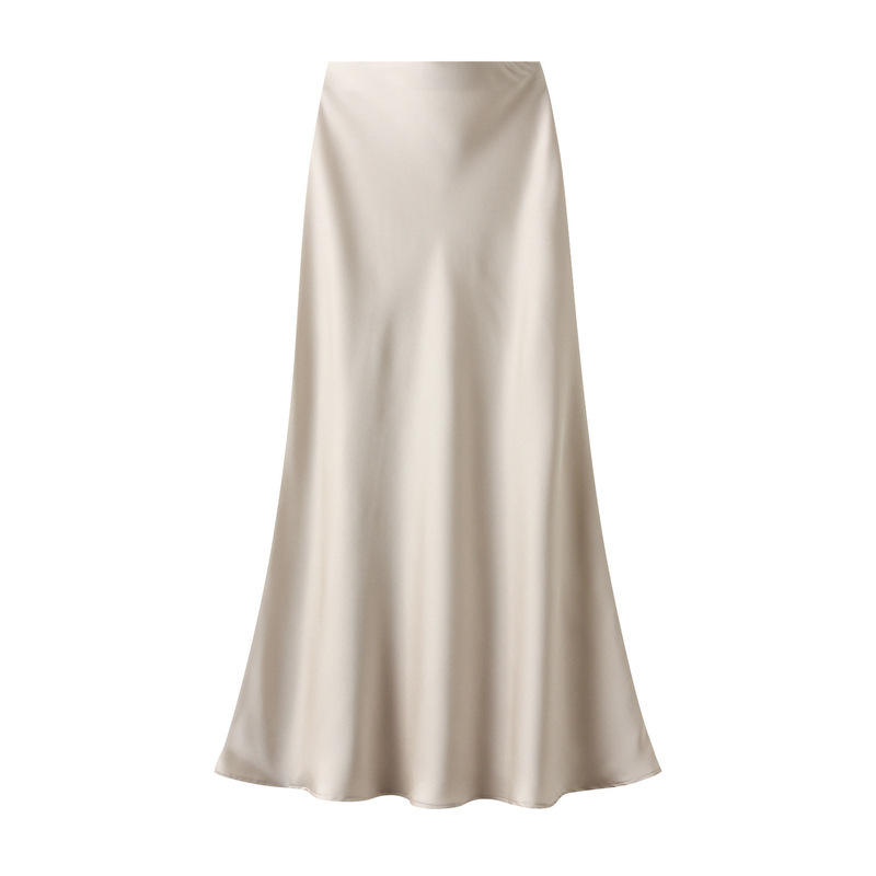 🔥Hot Sale Deals-Women's Lustrous High-Waist Satin Skirt