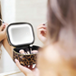 Travel Makeup Case with LED Lighted Mirror