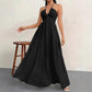 💃New Arrival Special ✨30K+ SOLD🌸Halter Neck Backless Tiered Maxi Dress