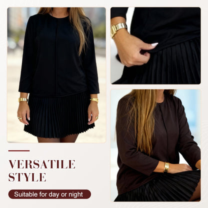 Women's Elegant Pleated Dress