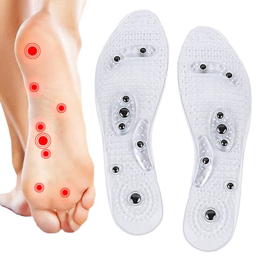 Massage insoles with magnetic therapy