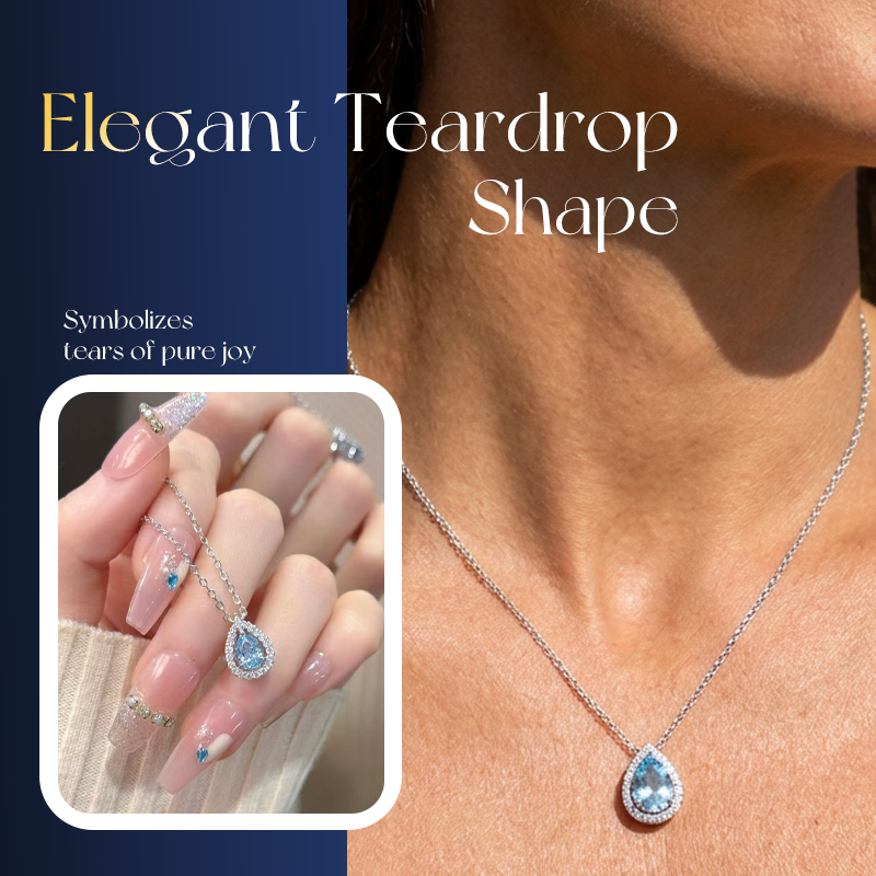 💎✨ Timeless Elegance | Blue Teardrop Pendant for Women | Shine Every Day 【New 2026 | 50% OFF】