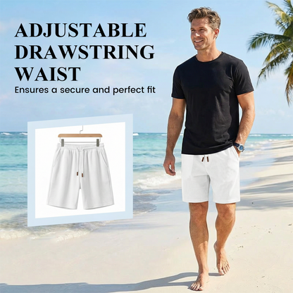 📢📢50% OFF!!⏰Men's Casual Waffle Knit Drawstring Shorts