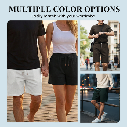 📢📢50% OFF!!⏰Men's Casual Waffle Knit Drawstring Shorts