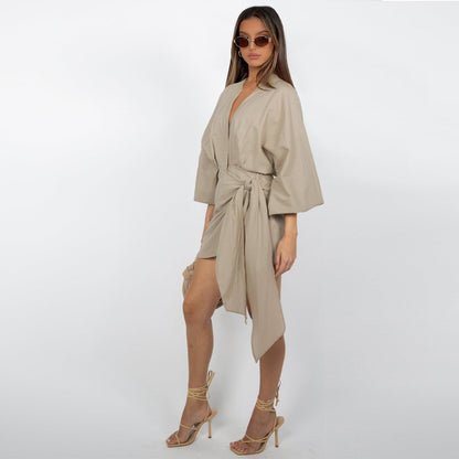 🎁New arrival 50% OFF💥Women's V-Neck Wrap Dress