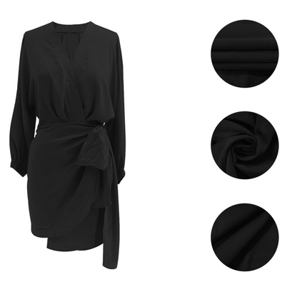🎁New arrival 50% OFF💥Women's V-Neck Wrap Dress