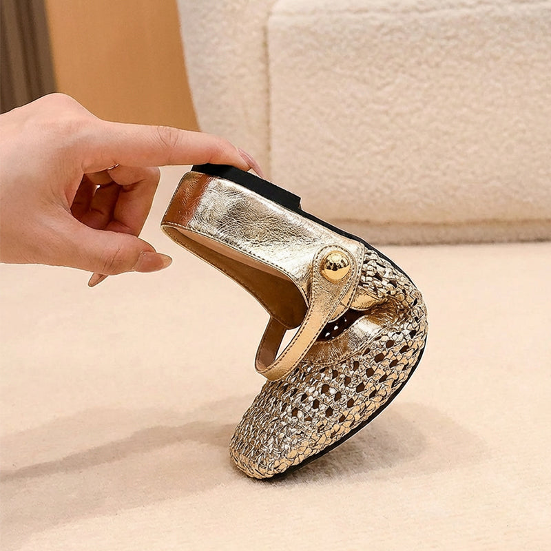 ⏰ Now only 50% off!⏰Women's Woven Square-Toe Mary Jane Mules👡
