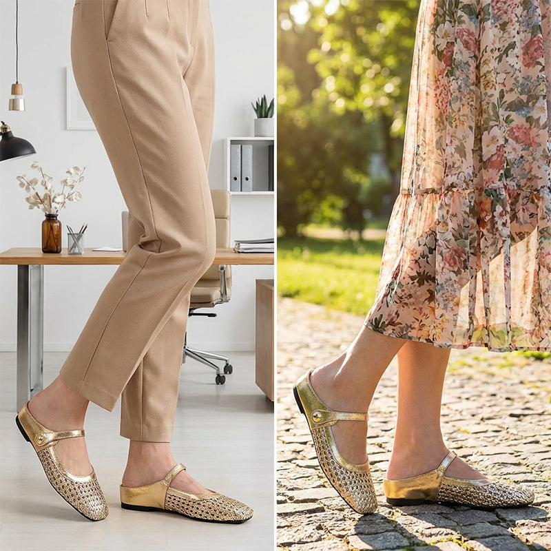 ⏰ Now only 50% off!⏰Women's Woven Square-Toe Mary Jane Mules👡