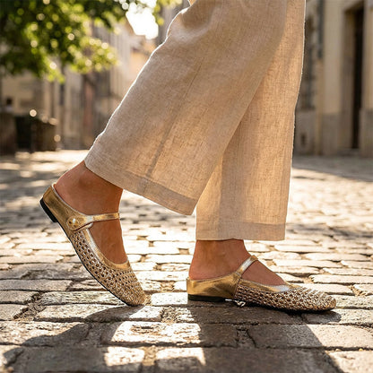 ⏰ Now only 50% off!⏰Women's Woven Square-Toe Mary Jane Mules👡