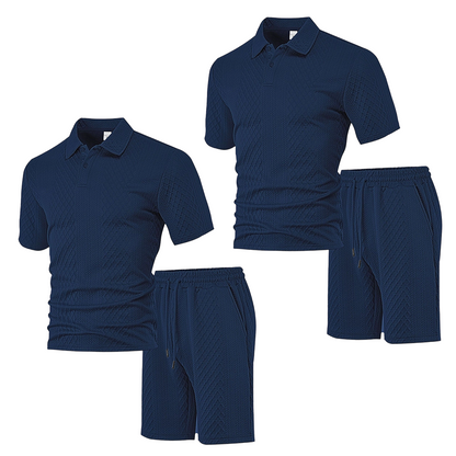 👕Men's Diamond Print Suit✨Easy to match, casual and loose fit, versatile collar, one piece is all you need for home or outings🛋️