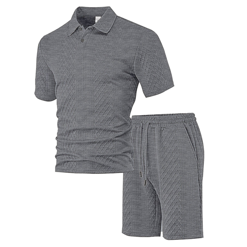 👕Men's Diamond Print Suit✨Easy to match, casual and loose fit, versatile collar, one piece is all you need for home or outings🛋️