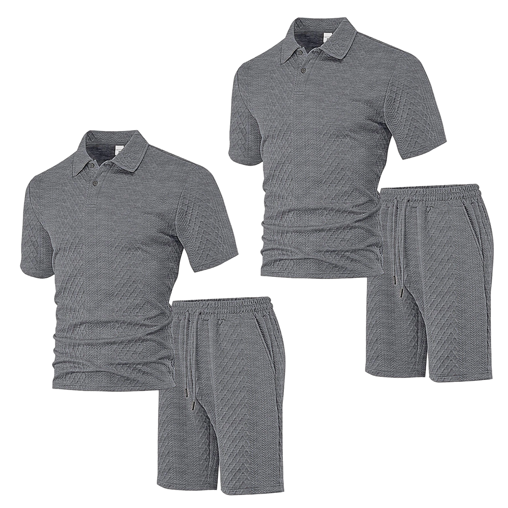 👕Men's Diamond Print Suit✨Easy to match, casual and loose fit, versatile collar, one piece is all you need for home or outings🛋️