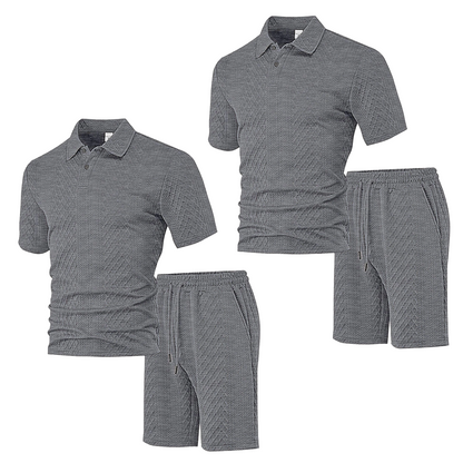 👕Men's Diamond Print Suit✨Easy to match, casual and loose fit, versatile collar, one piece is all you need for home or outings🛋️