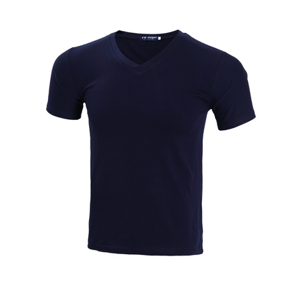 Unisex Classic V-Neck Cotton Short Sleeve T-Shirt