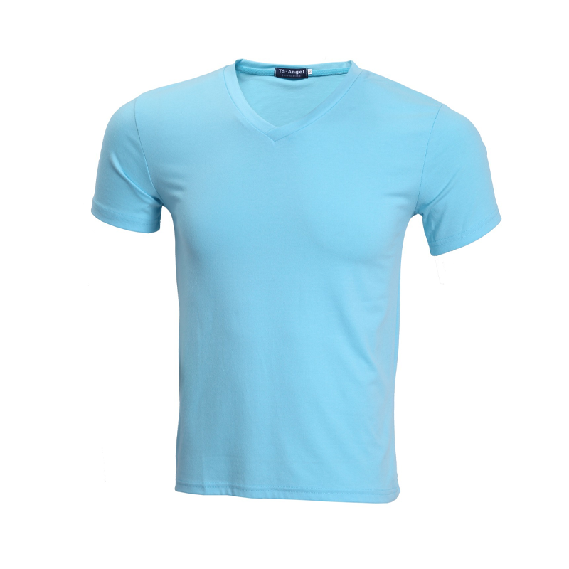 Unisex Classic V-Neck Cotton Short Sleeve T-Shirt