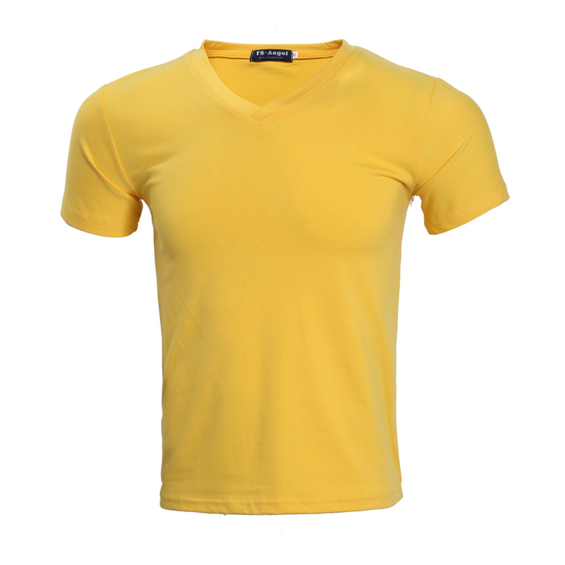 Unisex Classic V-Neck Cotton Short Sleeve T-Shirt