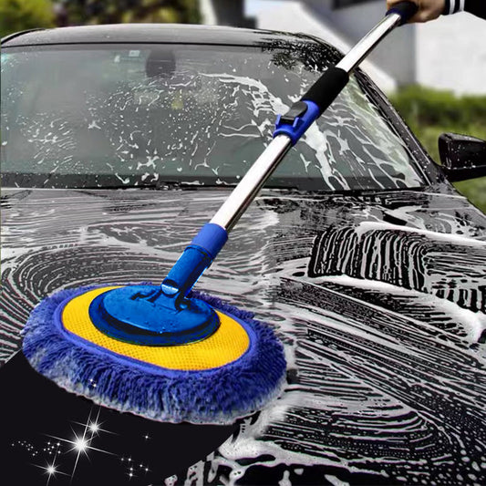 ⏳Time-Limited Special⏰Durable Aluminum Long Handle Telescopic Car Wash Mop ✨