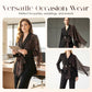 🔥Limited-time offer-Women's Leopard Accent Blazer & Pants Set