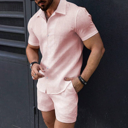 📢📢50% OFF !!!⏰Men's Shirt & Shorts Set