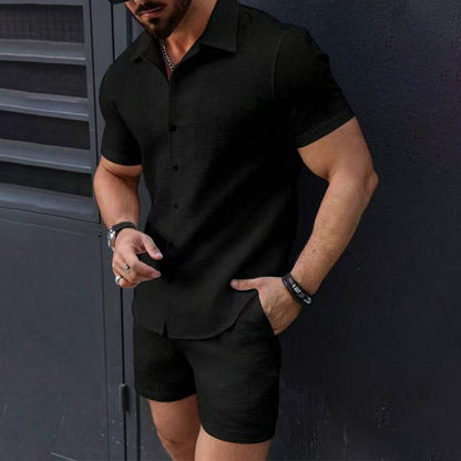 📢📢50% OFF !!!⏰Men's Shirt & Shorts Set