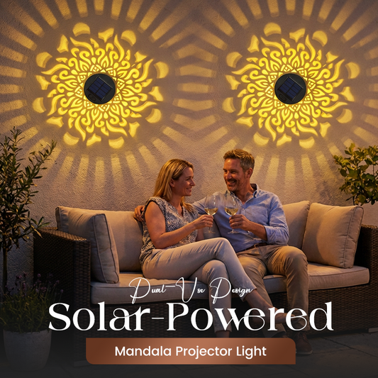 🌞 50% OFF NOW! 🌀 Solar Mandala Light – Stunning Pattern Projection, 2-in-1 Floor & Wall Design & IP65 Waterproof Auto On/Off 🌿