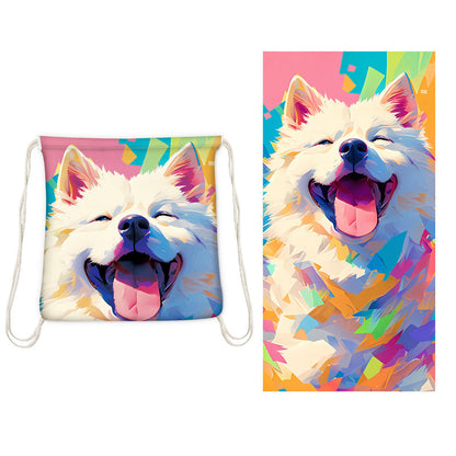🥳2026 HOT SALE🥳LIMITED TIME 50% OFF!🏖️2-in-1 Printed Beach Towel Backpack