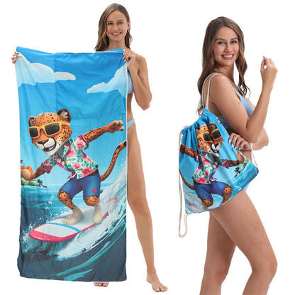 🥳2026 HOT SALE🥳LIMITED TIME 50% OFF!🏖️2-in-1 Printed Beach Towel Backpack