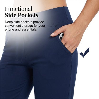 Drawstring Waist Cropped Sweatpants for Lounging