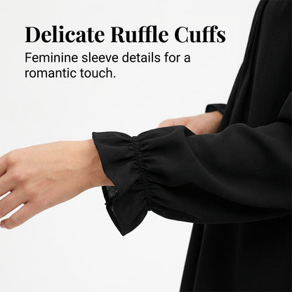 Women's V-Neck Long Sleeve Dress
