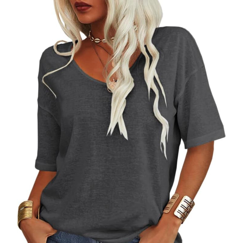 🌸LAST DAY SPECIAL PRICE: ￡10.99!!🌸Women's Casual V-Neck Short Sleeve T-Shirt