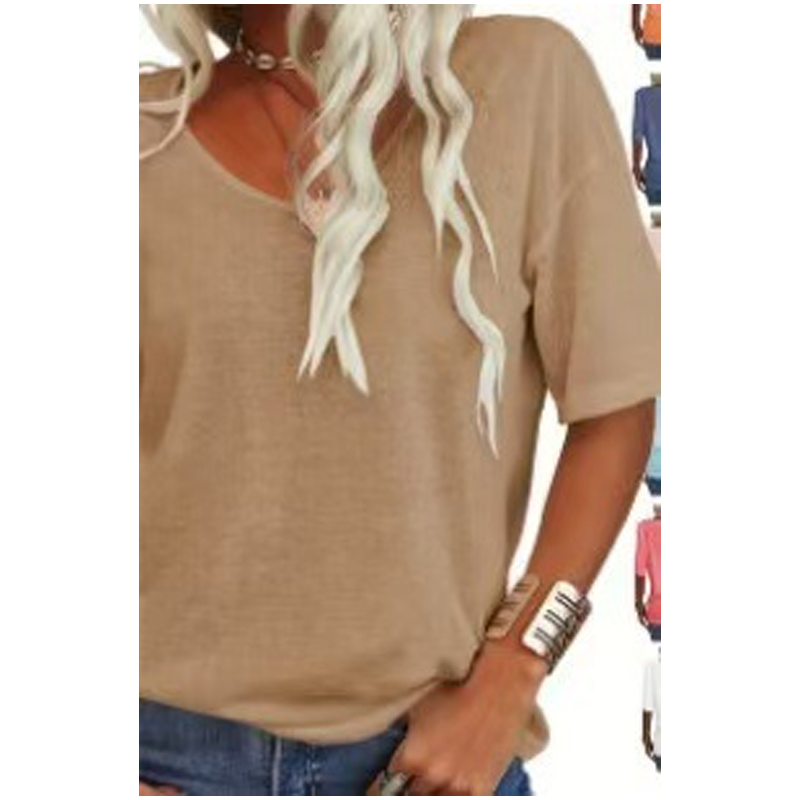 🌸LAST DAY SPECIAL PRICE: ￡10.99!!🌸Women's Casual V-Neck Short Sleeve T-Shirt