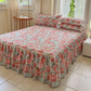 🔥Hot Sale Offers-3-Piece Floral Ruffled Bed Sheet & Pillowcases Set