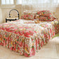 🔥Hot Sale Offers-3-Piece Floral Ruffled Bed Sheet & Pillowcases Set