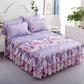 🔥Hot Sale Offers-3-Piece Floral Ruffled Bed Sheet & Pillowcases Set
