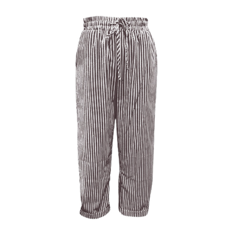 💕What Should I Wear Tomorrow?💕Effortless Style & Comfort With Our Striped Linen Cotton Trousers For Women 👖✨