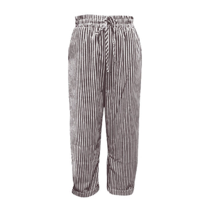 💕What Should I Wear Tomorrow?💕Effortless Style & Comfort With Our Striped Linen Cotton Trousers For Women 👖✨