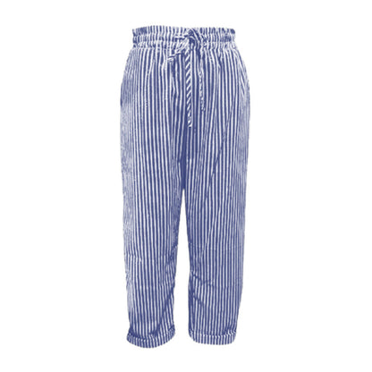 💕What Should I Wear Tomorrow?💕Effortless Style & Comfort With Our Striped Linen Cotton Trousers For Women 👖✨