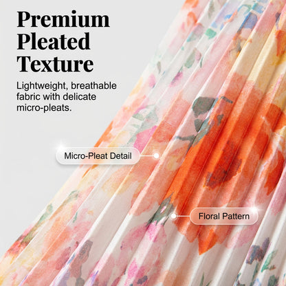 💥 Special Sale 50% OFF💥Women’s Sleeveless Floral Print Pleated Dress