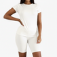 Women's Sports Top & Shorts 2-Piece Set