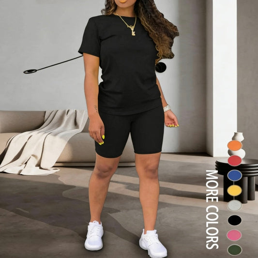 Women's Sports Top & Shorts 2-Piece Set