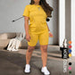 Women's Sports Top & Shorts 2-Piece Set