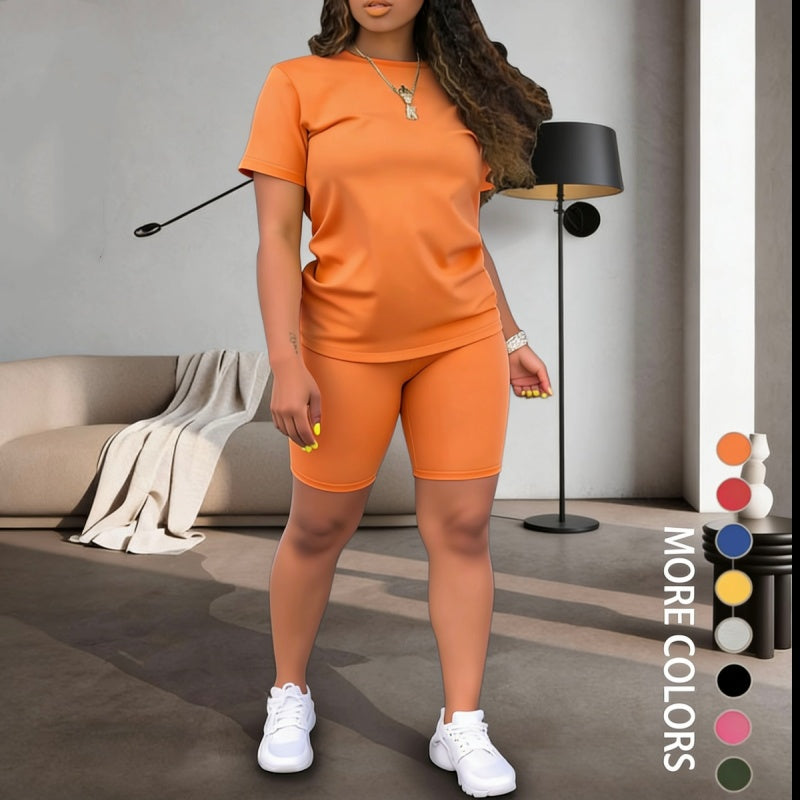 Women's Sports Top & Shorts 2-Piece Set