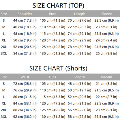 Men's Short Sleeve Top & Drawstring Shorts 2-Piece Set