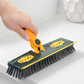 2-in-1 Extendable Floor Scrub Brush with Squeegee