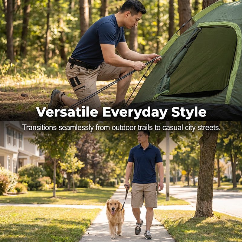 Men's Multi-Pocket Tactical Cargo Shorts