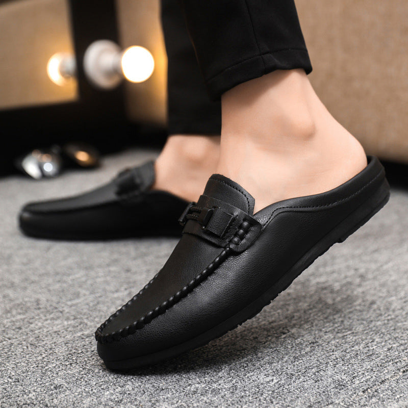 Men's Casual Backless Loafer Mules