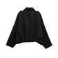 Women's Suede-Like Cropped Bomber Jacket