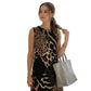 🖤 Bold & Beautiful 🐆 Women's Leopard Print Sleeveless Midi Dress