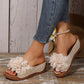 ✨Women's Floral Appliqué Wedge Sandals 👡Step Into Summer With Style🌸