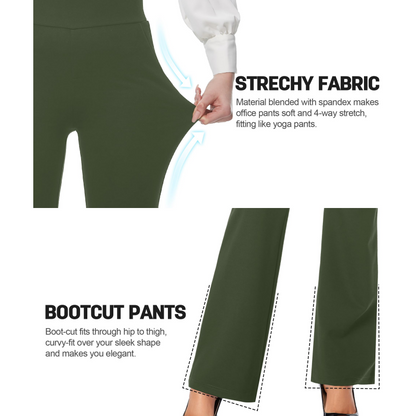 🌞 Women's High-Waist Stretch Bootcut Dress Pants ✨𝘉𝘶𝘺 2 𝘢𝘯𝘥 𝘨𝘦𝘵 𝘢𝘯 𝘦𝘹𝘵𝘳𝘢 8% 𝘥𝘪𝘴𝘤𝘰𝘶𝘯𝘵